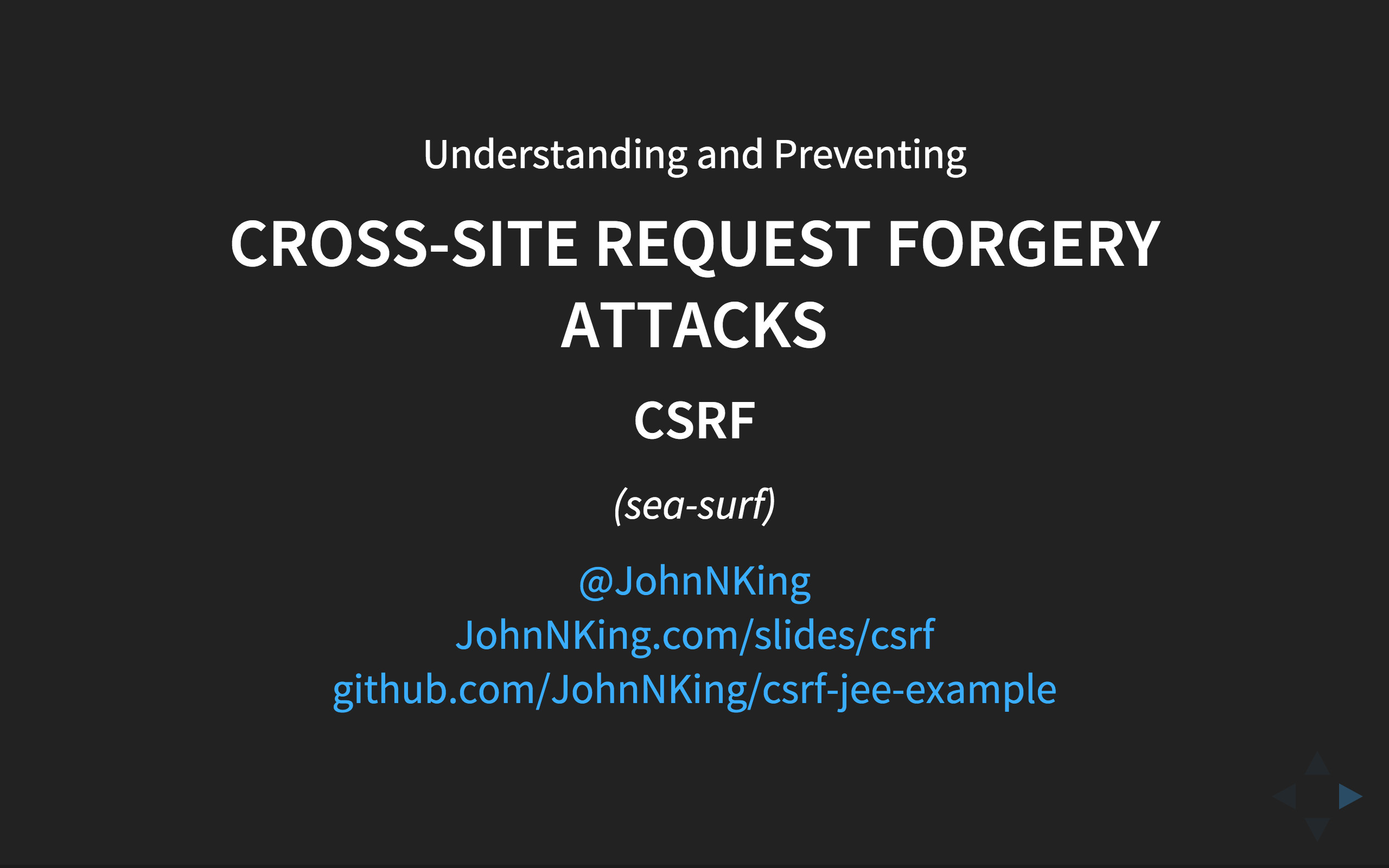 CSRF slides